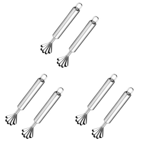 6Pièces Accessoire Cuisine Acier Inoxydable Écailleur Poisson 2