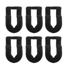 Clothes Hanger Links 40pcs Velvet Flocking Non-Slip Connectors for Closet Black