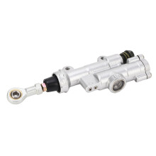 10mm Rear Brake Master Cylinder Pump Silver for 50cc-250cc Dirt Bikes, ATVs