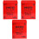 3Pièces À Lettres Rouge En Fer Pour Murs Avec Serrure 2