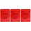 3Pièces À Lettres Rouge En Fer Pour Murs Avec Serrure 3