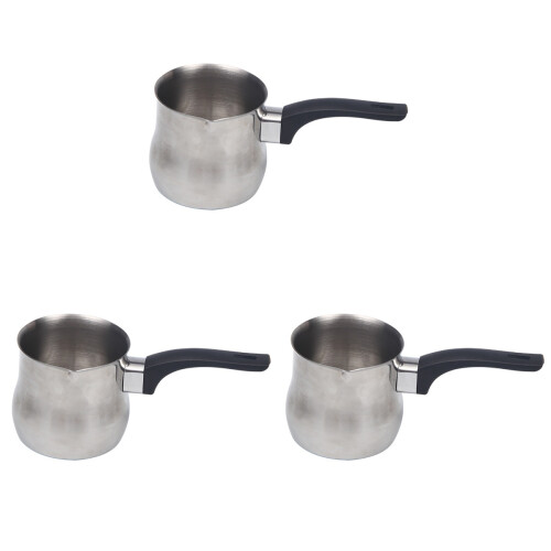 3Stk Kaffeeaufschäumer Silbern Langlebig 1