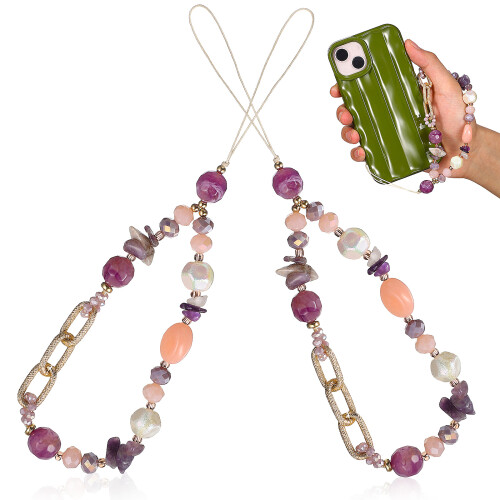 8Pièces Pendentif Téléphone En Cristal 1