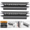 4Pièces Accessoire Métal Mat Noir Carte Parking Mobile 10