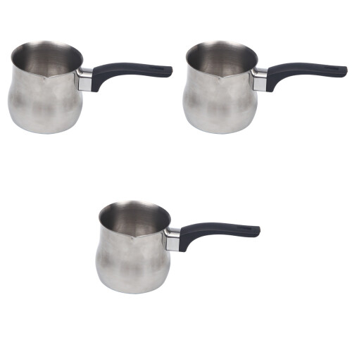 3Stk Kaffeeaufschäumer Silbern Langlebig 2