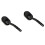 2Pièces Éponges Brillance Noires Maniables Ergonomique 4