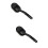 2Pièces Éponges Brillance Noires Maniables Ergonomique 6