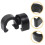 160Pièces -Câble Noir Clip C-Shape 2