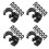 160Pièces -Câble Noir Clip C-Shape 9