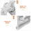 3Pièces Verrouillage Forte Acier Inox Maison Argent 7