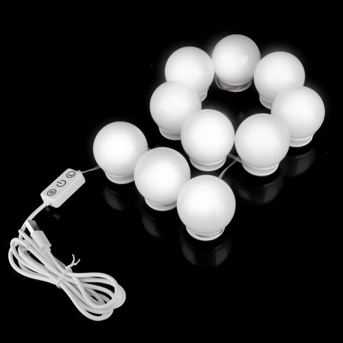 Hollywood Makeup Vanity Mirror with Adjustable LED Light, Portable Dressing Table Lighting Led Bulbs for Exquisite Workmanship 2