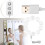 Hollywood Makeup Vanity Mirror with Adjustable LED Light, Portable Dressing Table Lighting Led Bulbs for Exquisite Workmanship 4