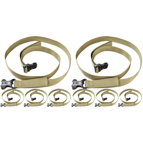 8Pièces Sangles Légères Khaki Clip Rapide Pour 2