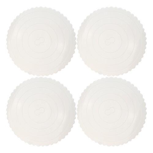 8Pièces Présentoir Gâteau Blanc Plastique Léger Réutilisable 1