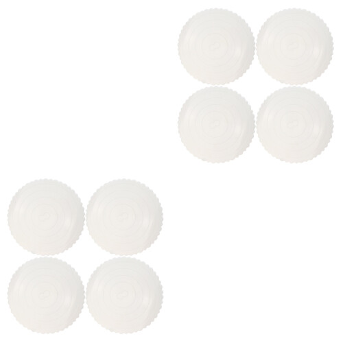 8Pièces Présentoir Gâteau Blanc Plastique Léger Réutilisable 2