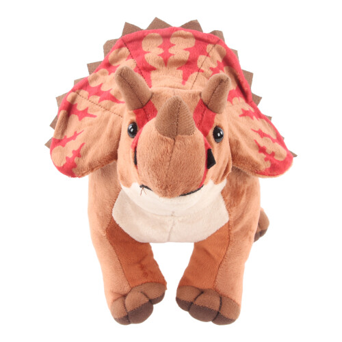 Ανθεκτικό λούτρινο παιχνίδι Triceratops με εκπαιδευτικό βελούδο, ρεαλιστικό σχέδιο, 1