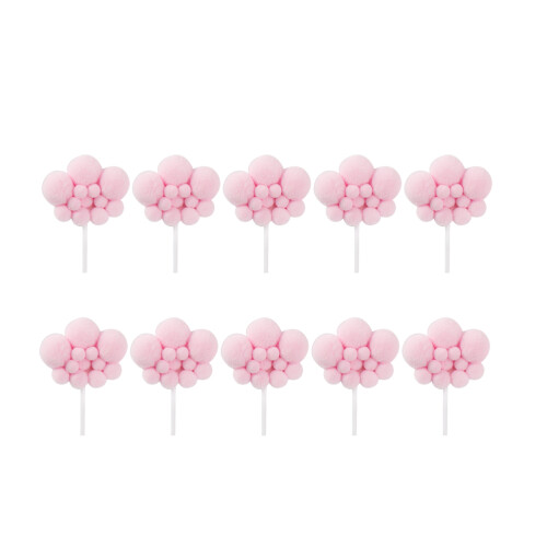 30Pièces Cake Decoration Rose Motifs Nuage Pour Cupcakes Événements 1