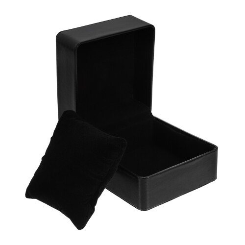 4Pcs Black Watch Display Box PU Single Grid Storage Case 2