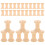 100Pcs Beige Wooden Spools for DIY Thread Storage and Craft Projects 3