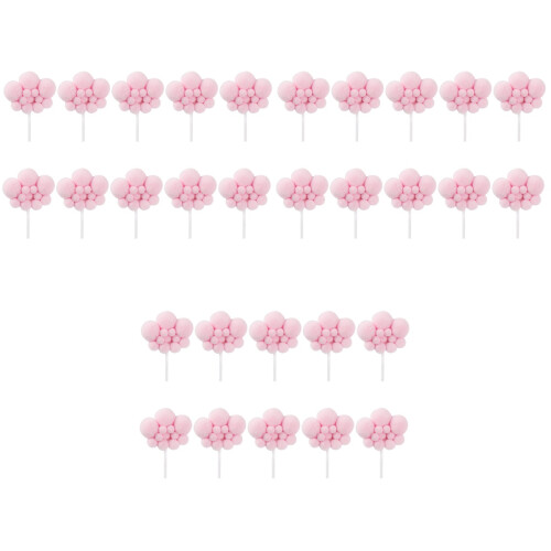 30Pièces Cake Decoration Rose Motifs Nuage Pour Cupcakes Événements 2