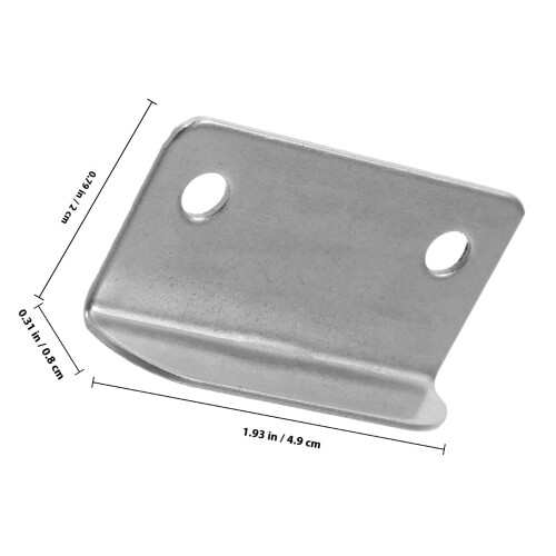 20 Pcs Clamping Ring Track Ring Drawer Lock 3.90x2.00x0.80cm Silver 1