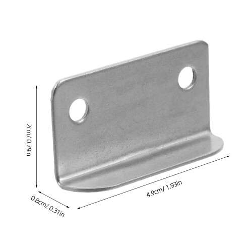 20 Pcs Clamping Ring Track Ring Drawer Lock 3.90x2.00x0.80cm Silver 2