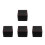 4Pcs Black Watch Display Box PU Single Grid Storage Case 4