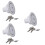 3Pcs Water Fill Dish with Sealed Lock for Trailer 6