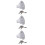 3Pcs Water Fill Dish with Sealed Lock for Trailer 7