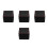 4Pcs Black Watch Display Box PU Single Grid Storage Case 6