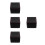 4Pcs Black Watch Display Box PU Single Grid Storage Case 7