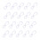 500Pièces Petits Crochets Plastique Suspension Masque 11