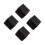 4Pcs Black Watch Display Box PU Single Grid Storage Case 8