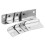 20 Pcs Clamping Ring Track Ring Drawer Lock 3.90x2.00x0.80cm Silver 9