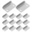 20 Pcs Clamping Ring Track Ring Drawer Lock 3.90x2.00x0.80cm Silver 10