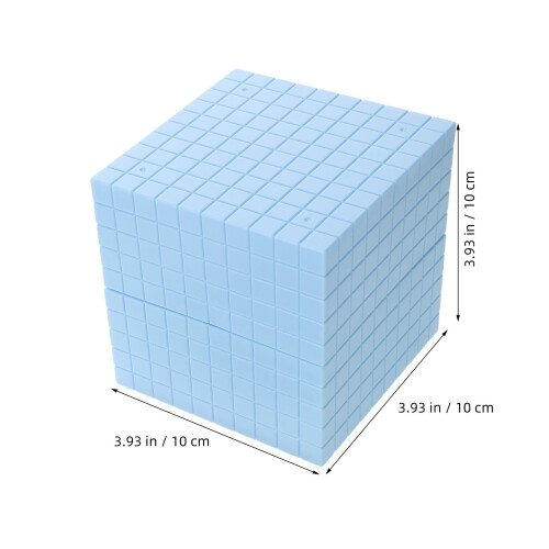 1Set Plastic Base Ten Blocks Counting Cubes for Early Math Education 1