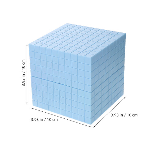 1Set Plastic Base Ten Blocks Counting Cubes for Early Math Education 2