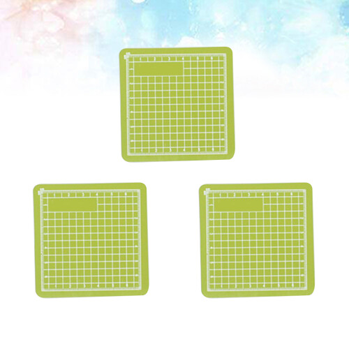6Pièces Plaques Vert Avec Grille Auto-Réparante Pour Couture 2