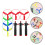 2Sets Plastic Pull String Flying Disc Toy Kids Outdoor Fun 5
