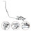 3Pièces Clip Pour Partition Argenté, Accessoire Instrument 9
