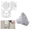 3Pcs Water Fill Dish with Sealed Lock for Trailer 11