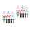 2Sets Plastic Pull String Flying Disc Toy Kids Outdoor Fun 7