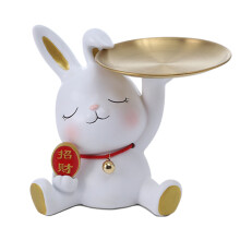 Functional Decoration Resin Material Lucky Meaning With Tray Design Creative Home Decor Animal Figurine Trays Rustproof Garden Fencing Cute Design