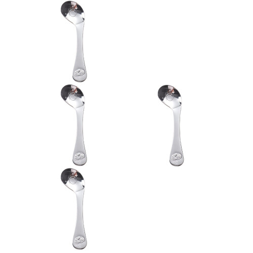4Pcs Training Feeding Spoons Durable Stainless Steel 2