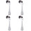 4Pcs Training Feeding Spoons Durable Stainless Steel 5