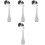 4Pcs Training Feeding Spoons Durable Stainless Steel 7