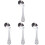 4Pcs Training Feeding Spoons Durable Stainless Steel 8