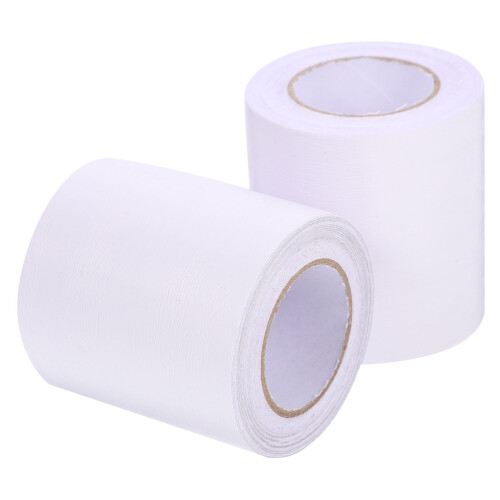White PVC Skirting Board Covers Self-Adhesive Wall Base Trim 2