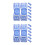16Pcs Blue Pc Swimming Goggles Buckles Quick Release Adjustable Clips 4