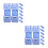 16Pcs Blue Pc Swimming Goggles Buckles Quick Release Adjustable Clips 6